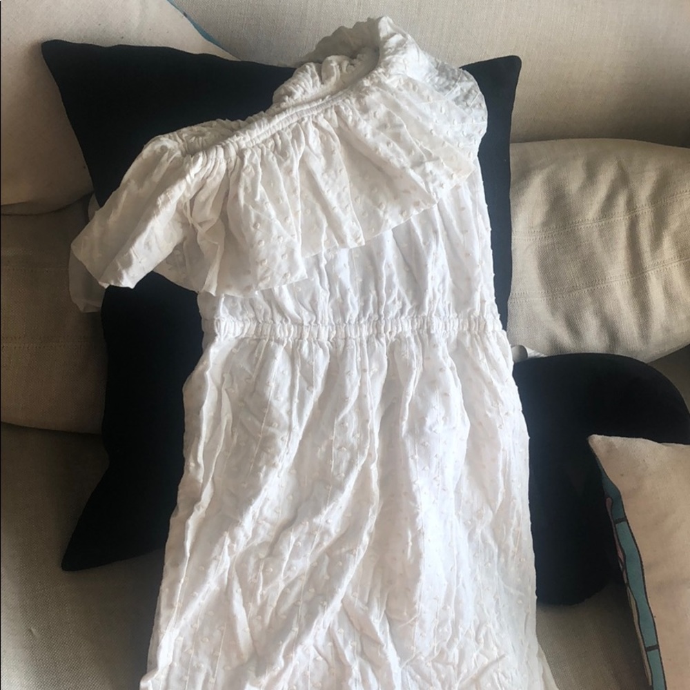 White One-Shoulder Rebecca Taylor Dress
